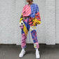 Printed Sweatshirt Two-piece Set