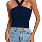 Women's Knitted Inner Match Bottoming Shirt Halterneck Vest