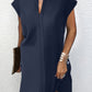 Women's Positioning Flower Crew-neck Batwing Sleeve Color-matching Dress