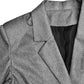 Cutout V-neck Long Sleeve Slim-fit Shiny Suit Top Skirt Two-piece Suit