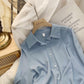 Women's Fashion Solid Color Loose Shirt Tops