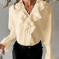 Women's V-neck Solid Color Shirt