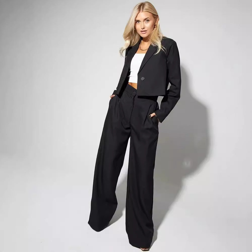Fashion Casual Short Small Suit Slim Suit Women's Suit