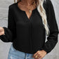 Loose Pullover Chiffon Temperament Commuter Solid Color Long-sleeved Bottoming Shirt