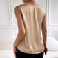 Haut sans manches en satin pour femme