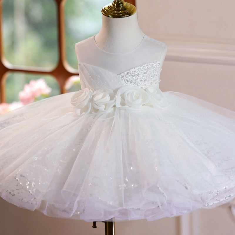 New Children's Piano Performance Host Wedding Dress Costume