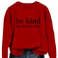 All-matching Women's Letter Simplicity Top