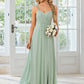 Sling Banquet Temperament Long Pleating Dress