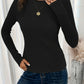 Slim Fit All-match Long Sleeve Round Neck T-shirt Women's Dress