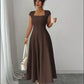 Fashionable And Elegant Slim-fit Tank Dress With A-line Skirt For Women