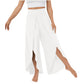 Pantalon de yoga ample fendu, taille haute, élastique, jambes larges, mode femme, vêtements polyvalents