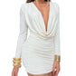 Sexy Long-sleeved Form-fitting Mini Sheath Dress