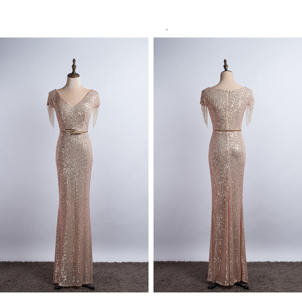 Sequined Slim Mermaid Dress Temperament