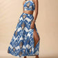 Strapless Sleeveless Top And Slit Skirt Set For Women