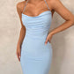Fashion Lace Up Temperament Long Dress Halter Dress