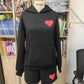 Pullover Loose Pullover Hooded Valentine's Day Two-piece Set