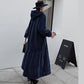 Nouveau manteau de fourrure pour femme, manteau long à capuche