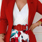 Women's Fashion Solid Color Two-piece Suit