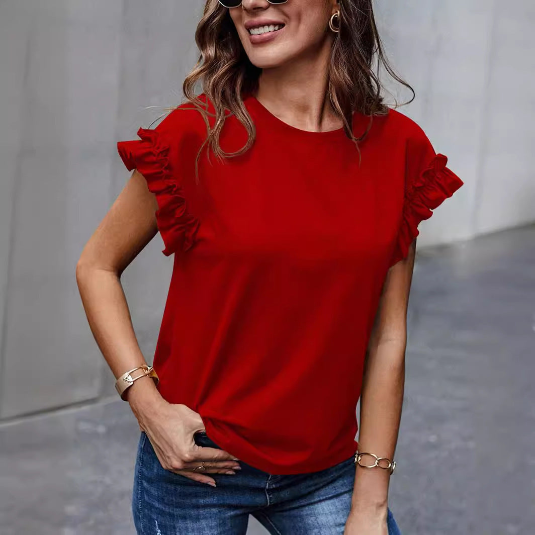 Stylish Sweet All-match Top T-shirt