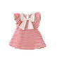 Children's Clothing 0-3 Years Old Striped High-quality Cotton Dress