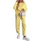 Women's Solid Color Loose-fitting Casual Pullover Trousers Two-piece Set