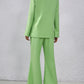 European And American Solid Color Small Suit Bell-bottom Pants