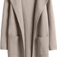 Women's Woolen Coat With Pockets Autumn And Winter Temperament  Slim Fit Mid Length Jacket Comfortable Casual Lapel Coats