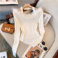 Super Fairy Fur Collar Off-shoulder Sweater Women's Design Sense Niche Off-shoulder Slim Top