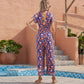 Open-Back Loose-Fitting One-Piece Printed Western Style One-Piece Clothes