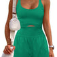 Outdoor Sports Women's Shorts Vest Casual Jumpsuit