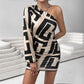 European And American Womens Fashionable Elegant Casual Printed Slip Dress