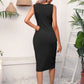 Drawstring Wrap Short Sheath Dress Women