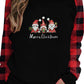 Pull ample imprimé 3D de Noël
