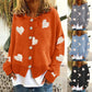 Pull cœur pour femme, cardigan simple boutonnage, manteau en tricot, vêtements d'extérieur