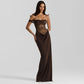 Solid Color Lace Tight Stitching Dress