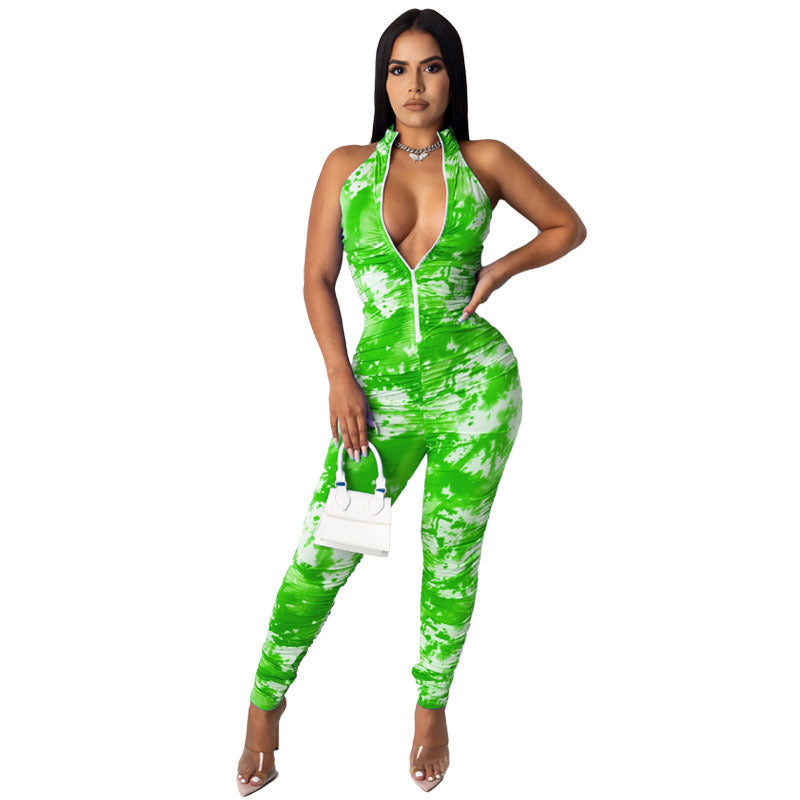 High waist casual jumpsuit