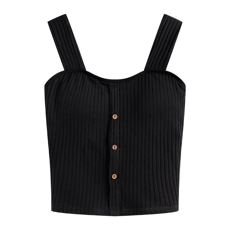 Women's Bottoming Top With Chest Pad