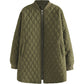 Plus Size Women's Mid-length Baseball Padded Jacket