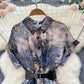 French Minority Elegant Printed Dress