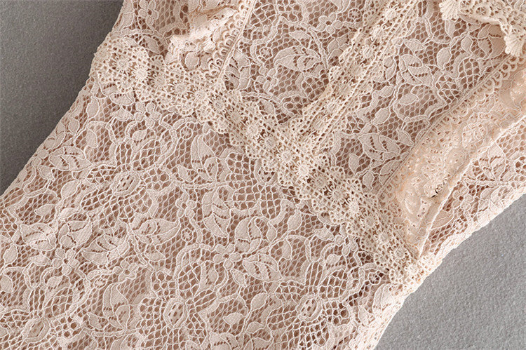 New Women's Layered Decorative Lace Dress