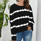 Tie-dye striped T-shirt