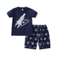 Nouveaux costumes d'été pour garçons européens et américains, shorts de dessin animé, vêtements deux pièces pour enfants, commerce extérieur en gros