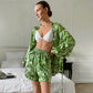 Fashion Loose Printed Homewear Cardigan