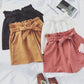 Summer Korean Bow Tie Shorts Loose slimming high waist wide leg pants pants