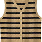 European And American Women's Fashion Sweater Vest Twisted Knitted Short