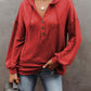 Autumn and Winter Solid Color Loose Hooded Woman