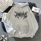 Graffiti lightning letter print hoodie