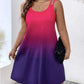 Women's Round Neck Gradient Printing Casual Camisole Dress