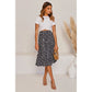 Women's leopard print skirt