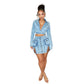 Fashion Personality Slim Fit Denim Skirt Suit